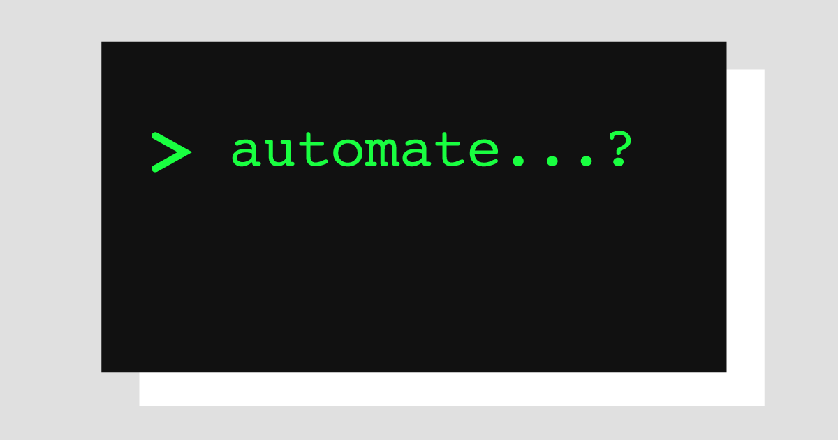 What even is automation?