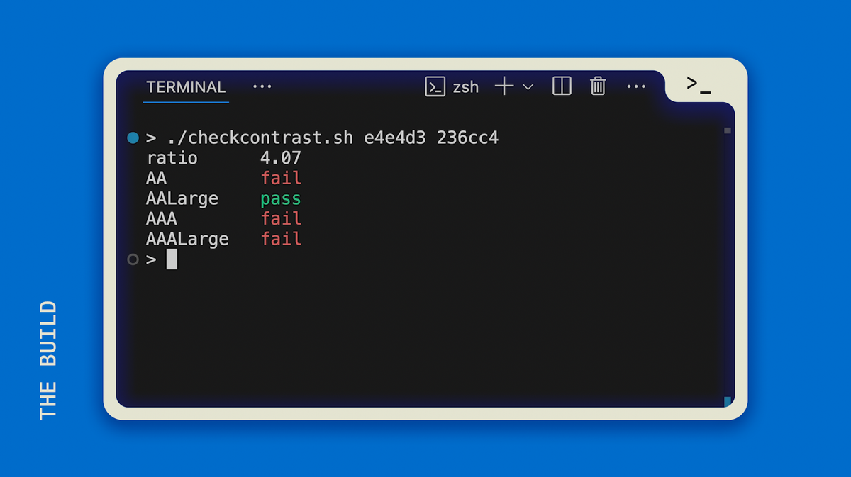 Building a Color Contrast Checker in the Terminal